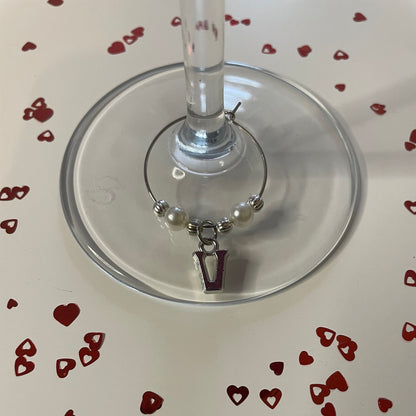 Initials Wine Glass Charms, Great for all Occasions