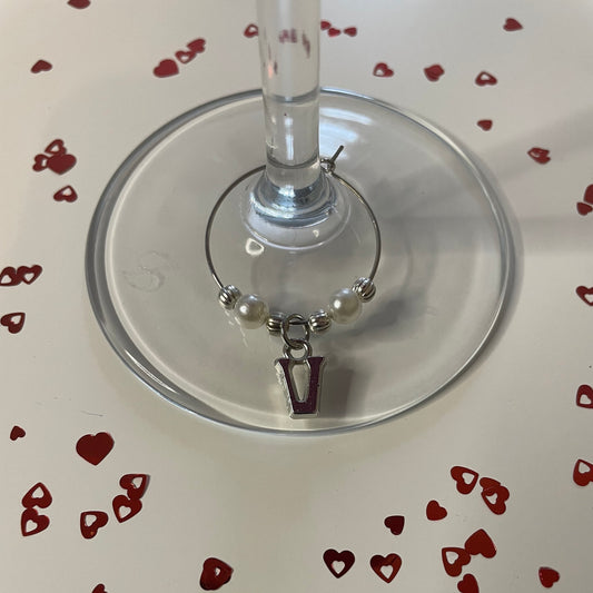 Initials Wine Glass Charms, Great for all Occasions