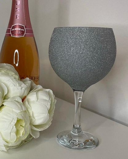 Glitter Gin Glass, Personalise Glitter Glasses for the Perfect Gift, Gifts for all Occasions, Birthdays, Wedding, Parties, Gifts