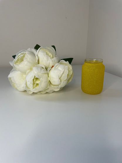 Glitter Jars, Great for Gifts, Great for Small Storage Ideas, Personalisable with Name or Intials