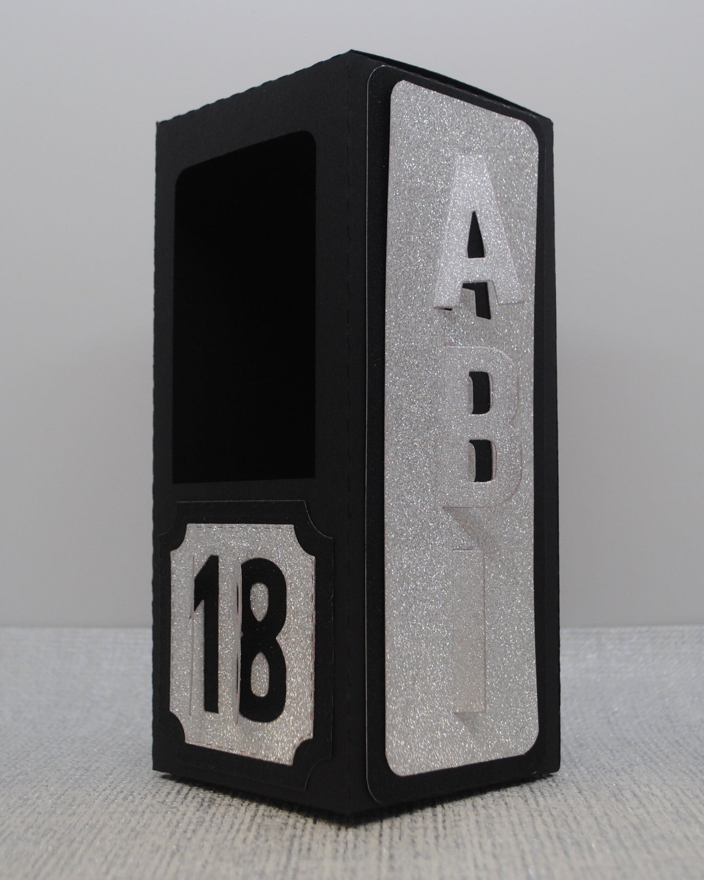 Wine Glass Gift Box Holder with ‘Age and Name’