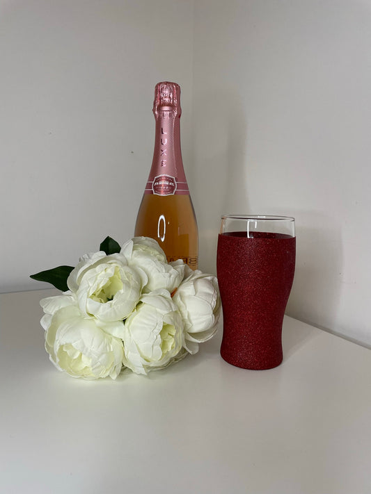 Glitter Beer Glass, Glitter Glasses for the Perfect Gift, Gifts for all Occasions, Birthdays, Wedding Gifts, Parties, Bridal and Hen Gifts