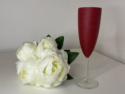 Glitter Champagne Flute, Personalise Glitter Glasses for the Perfect Gift, Gifts for all Occasions, Birthdays, Weddings, Parties, Hens