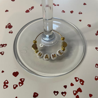 Personalised Wine Glass Charm Name for Glasses, Wine Glass Charms, Great for all Occasions