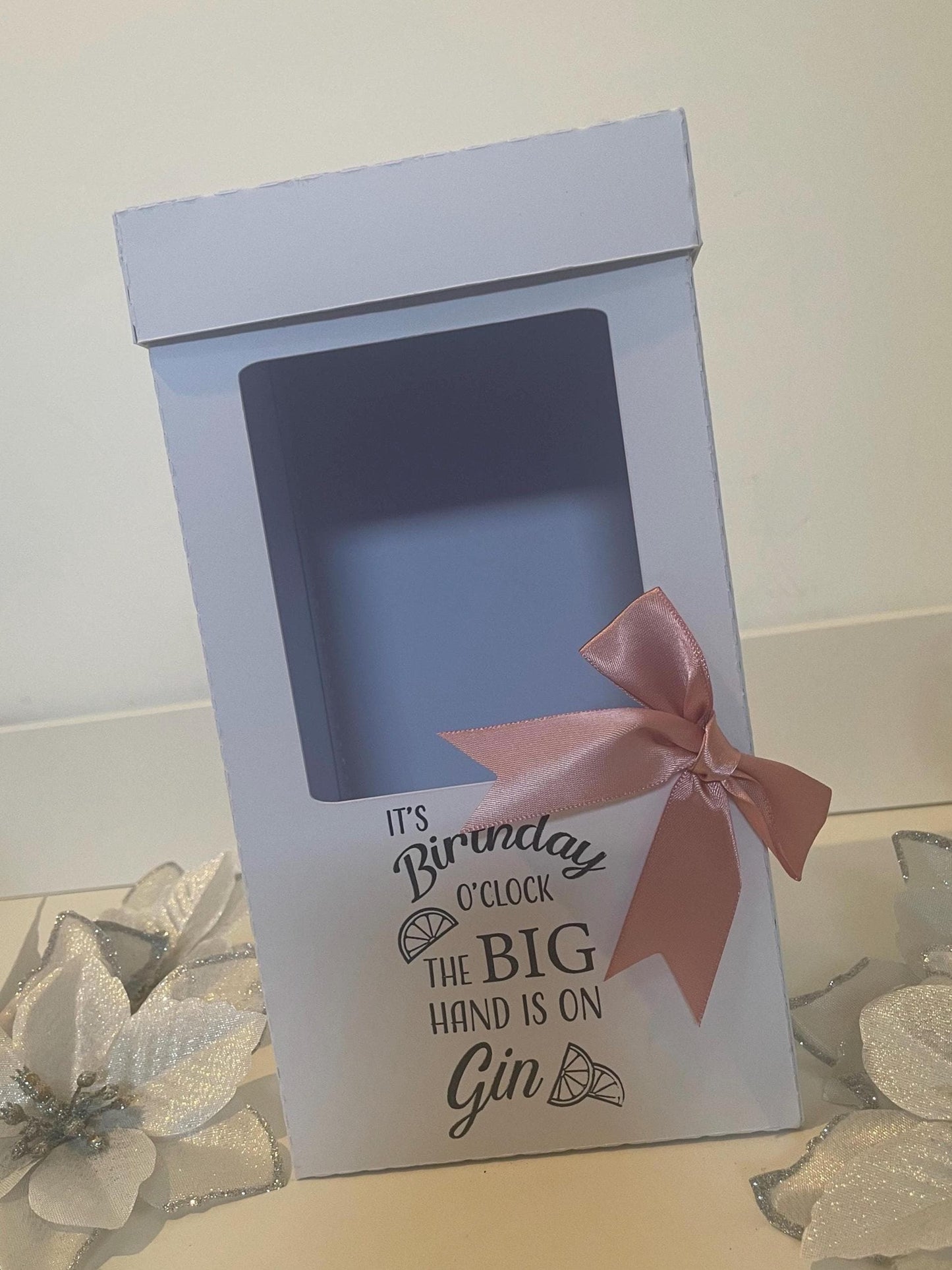 It’s Birthday O’clock Gin, Gin Glass Gift Box Holder, Great for all Gin Glasses, Great Gift Box for your Personalised Gin Glasses