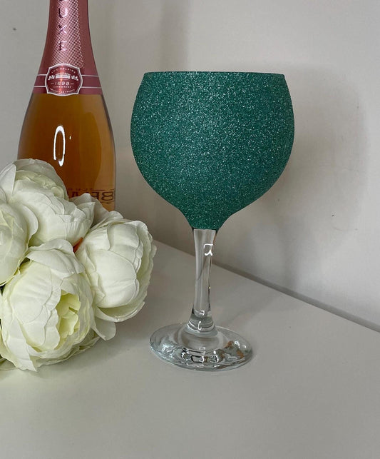Glitter Gin Glass, Personalise Glitter Glasses for the Perfect Gift, Gifts for all Occasions, Birthdays, Wedding, Parties, Gifts