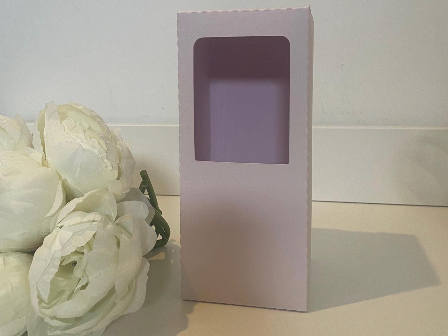 Wine Glass Gift Box Holder with Ribbon
