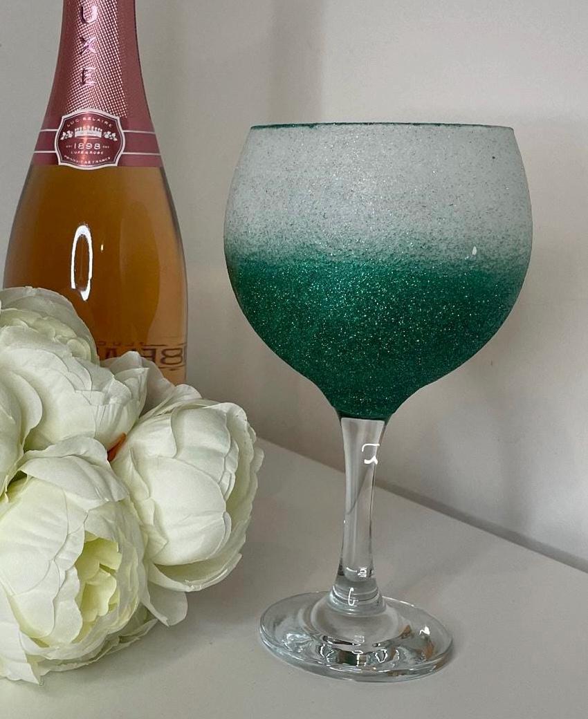 Glitter Gin Glass, Personalise Glitter Glasses for the Perfect Gift, Gifts for all Occasions, Birthdays, Wedding, Parties, Gifts