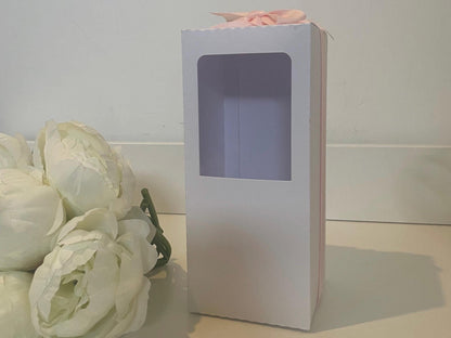 Wine Glass Gift Box Holder with Ribbon