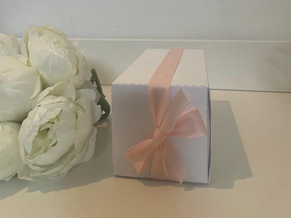 Wine Glass Gift Box Holder with Ribbon