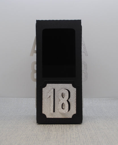 Wine Glass Gift Box Holder with ‘Age and Name’