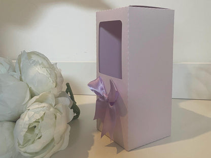 Wine Glass Gift Box Holder with Ribbon