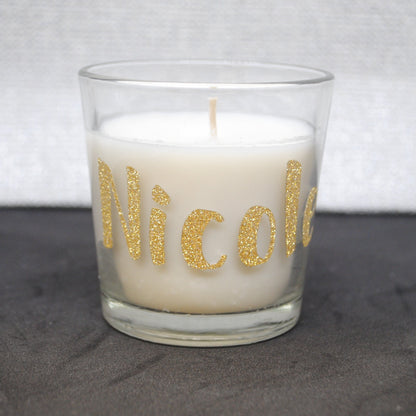 Personalise Scented Medium Candle Jar, Personalise with Initial, Name, Image or Message, Ideal for Gifts and all Occasions
