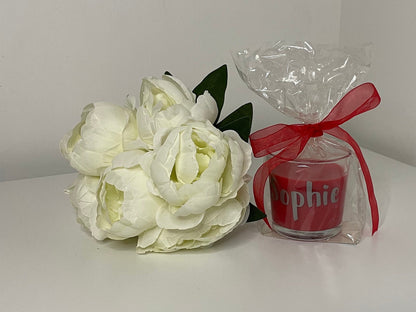 Personalise Scented Medium Candle Jar, Personalise with Initial, Name, Image or Message, Ideal for Gifts and all Occasions