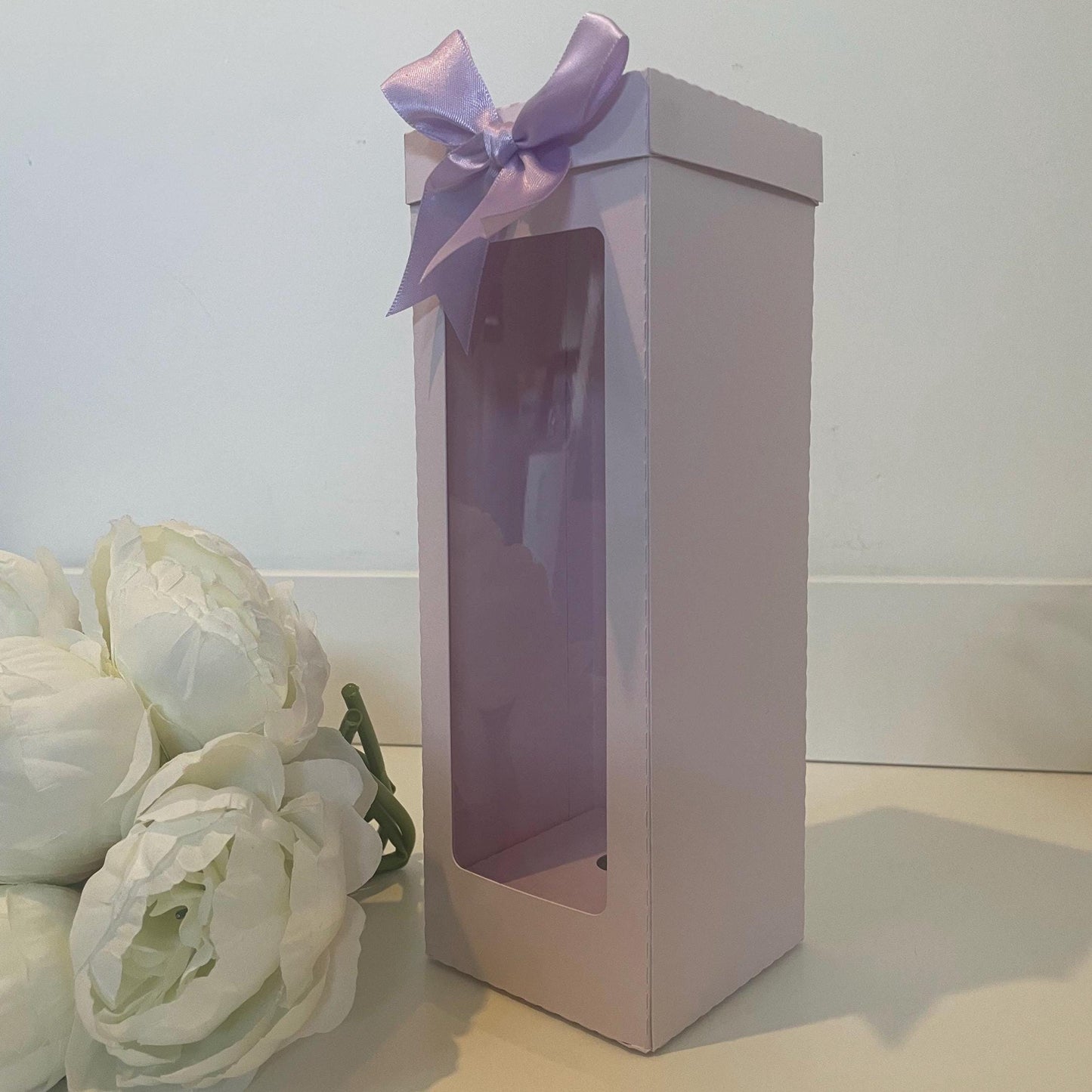 Pale Pink Champagne Flute Gift Box Holder, Great for all Champagne Coupes, Prosecco Glasses, Great Gift Box for your Personalised Glasses.
