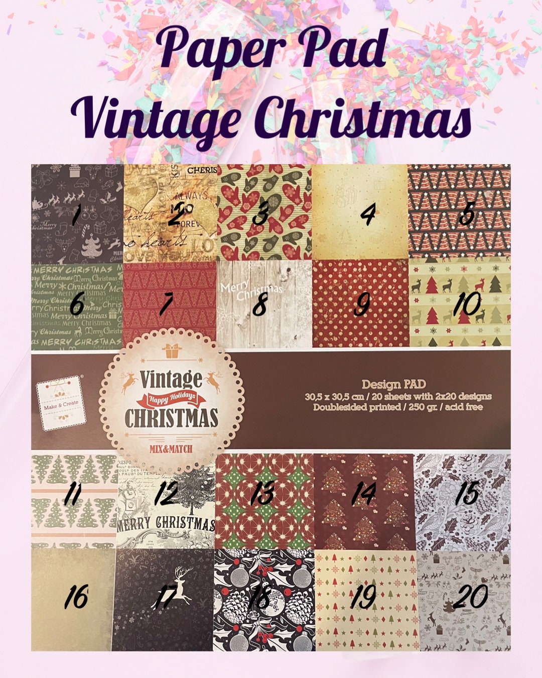 Made With Love Sentiment & Pattern Panels, Wine Glass Gift Box Holder, Great Gift Box for your Personalised Glasses