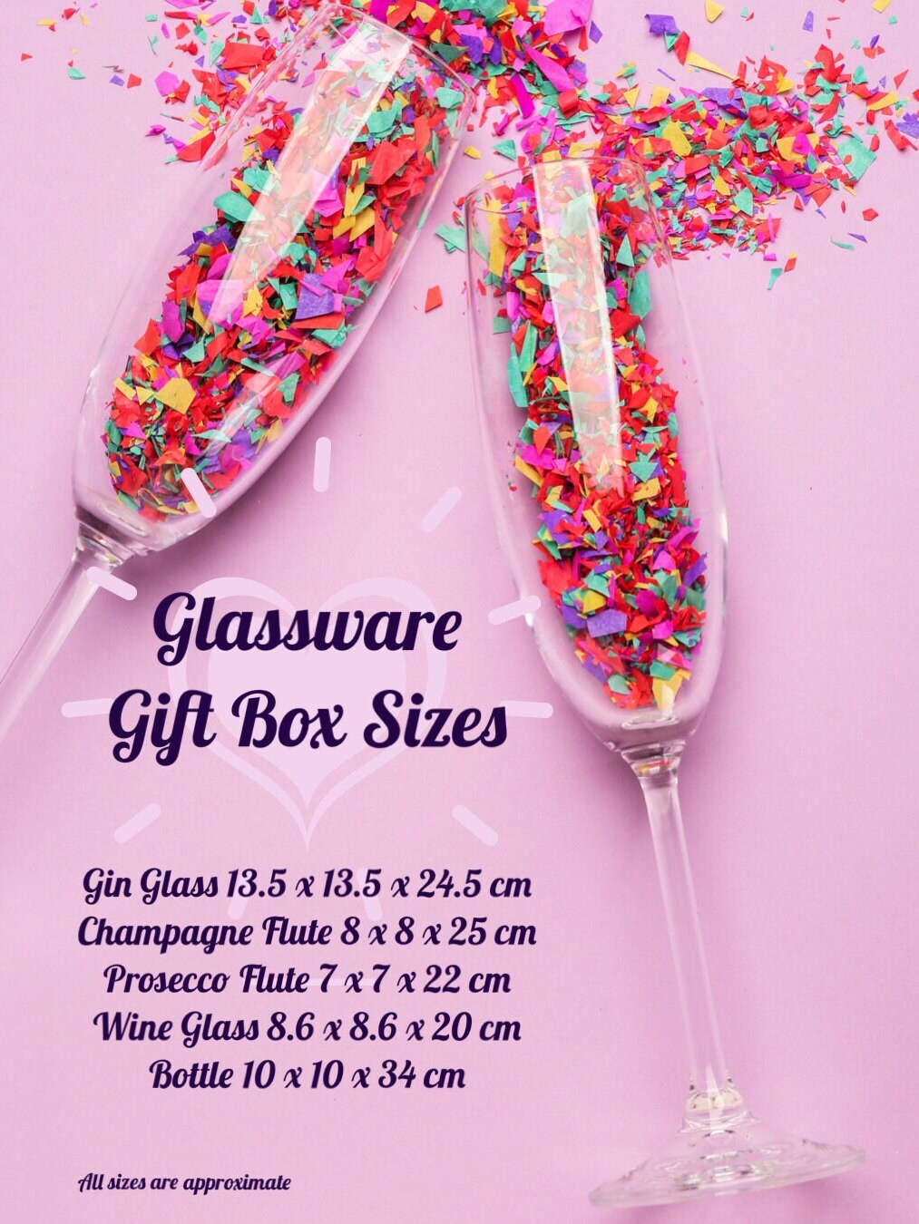 Gin Glass Gift Box Holder, Great for all Gin Glasses, Great Gift Box for your Personalised Gin Glasses.