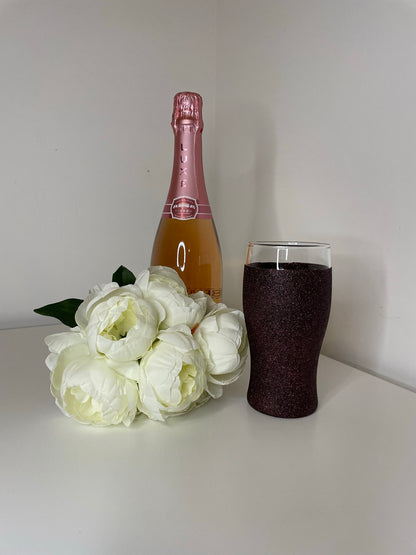 Glitter Beer Glass, Glitter Glasses for the Perfect Gift, Gifts for all Occasions, Birthdays, Wedding Gifts, Parties, Bridal and Hen Gifts