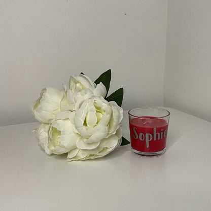 Personalise Scented Medium Candle Jar, Personalise with Initial, Name, Image or Message, Ideal for Gifts and all Occasions