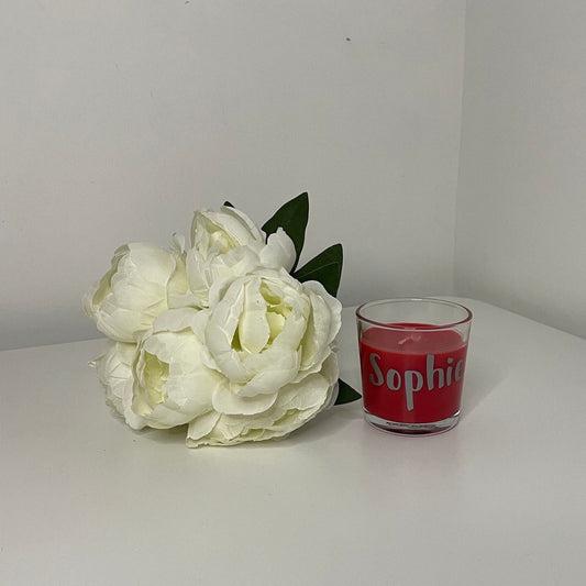 Personalise Scented Medium Candle Jar, Personalise with Initial, Name, Image or Message, Ideal for Gifts and all Occasions