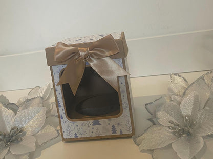 Snowy Christmas Theme, Medium Gift Box, Great for Baubles, Tumbler Glass, Candles, Small Gifts, All Personalise Christmas Gifts