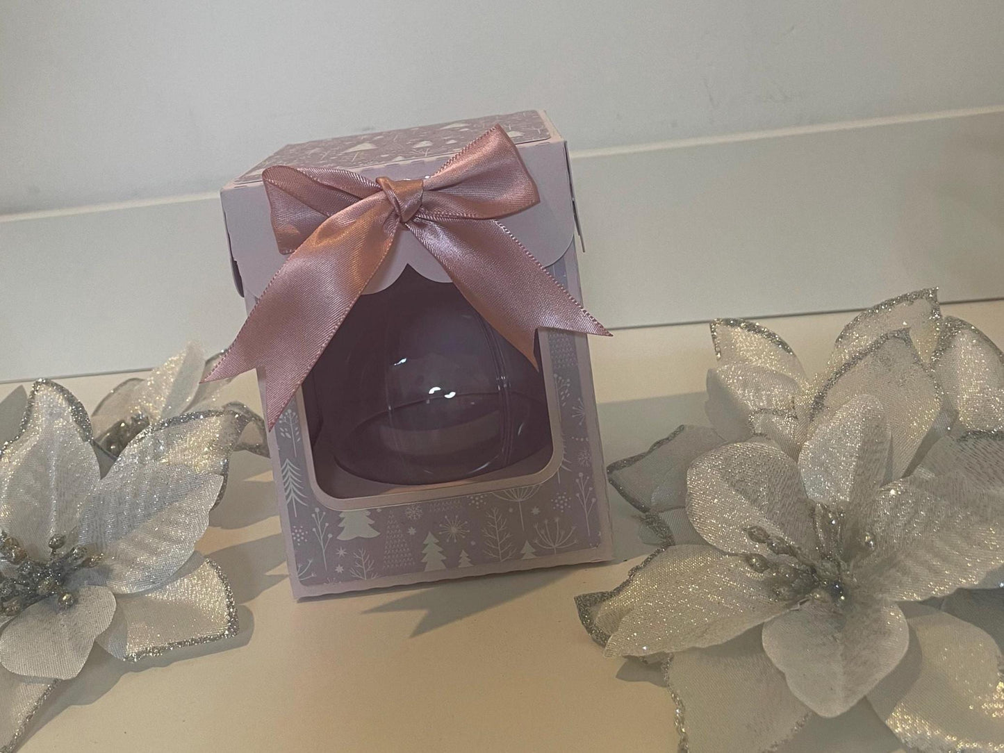 Snowy Christmas Theme, Medium Gift Box, Great for Baubles, Tumbler Glass, Candles, Small Gifts, All Personalise Christmas Gifts