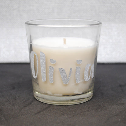 Personalise Scented Medium Candle Jar, Personalise with Initial, Name, Image or Message, Ideal for Gifts and all Occasions