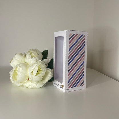 Made With Love Sentiment & Pattern Panels, Wine Glass Gift Box Holder, Great Gift Box for your Personalised Glasses