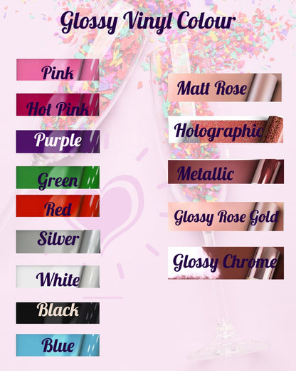 BESTIE Personalise Glass, Great for Birthdays, All Special Occasions, Birthdays Gifts, Wedding Gifts, Parties, Bridal & Hen Gifts