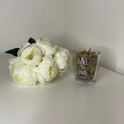 Personalise Father’s Day Gamer Glass Mug