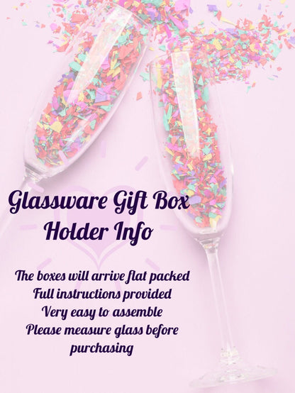 Gin Glass Gift Box Holder, Great for all Gin Glasses, Great Gift Box for your Personalised Gin Glasses.