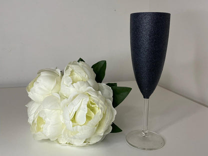 Glitter Champagne Flute, Personalise Glitter Glasses for the Perfect Gift, Gifts for all Occasions, Birthdays, Weddings, Parties, Hens