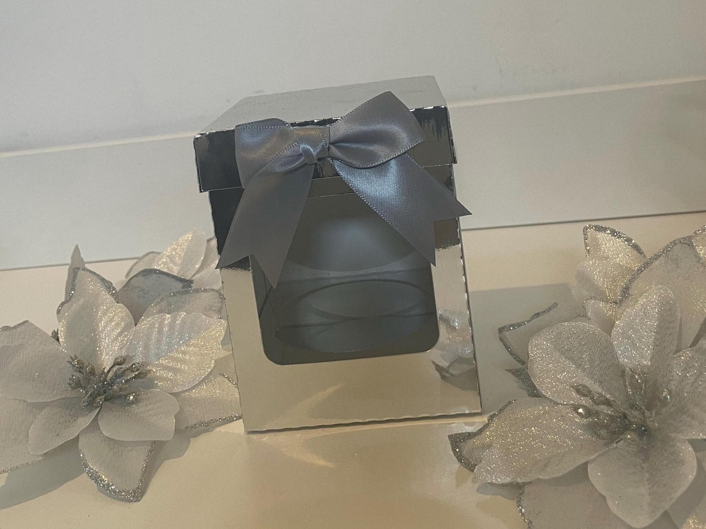 Snowy Christmas Theme, Medium Gift Box, Great for Baubles, Tumbler Glass, Candles, Small Gifts, All Personalise Christmas Gifts