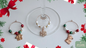 Snowflake, Christmas Glass Charms, Great for Christmas Dinner Places, Gifts or Party Favours, Wine Glass Charms