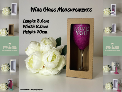 Large Wine Glass Gift Box Holder, Great for all Wine Glasses