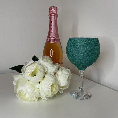 Glitter Gin Glass, Personalise Glitter Glasses for the Perfect Gift, Gifts for all Occasions, Birthdays, Wedding, Parties, Gifts
