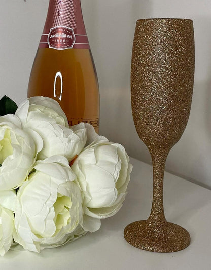 Full Glitter Champagne Flutes, Glitter Glasses for the Perfect Gift, Gifts for all Occasions, Birthday Gifts, Wedding Gifts, Parties