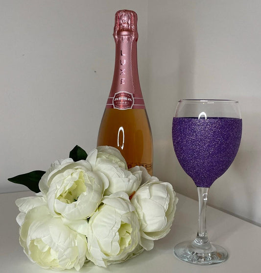 Glitter Wine Glass, Personalise Glitter Glasses for the Perfect Gift, Gifts for all Occasions, Birthdays, Wedding Gifts, Parties, Hens