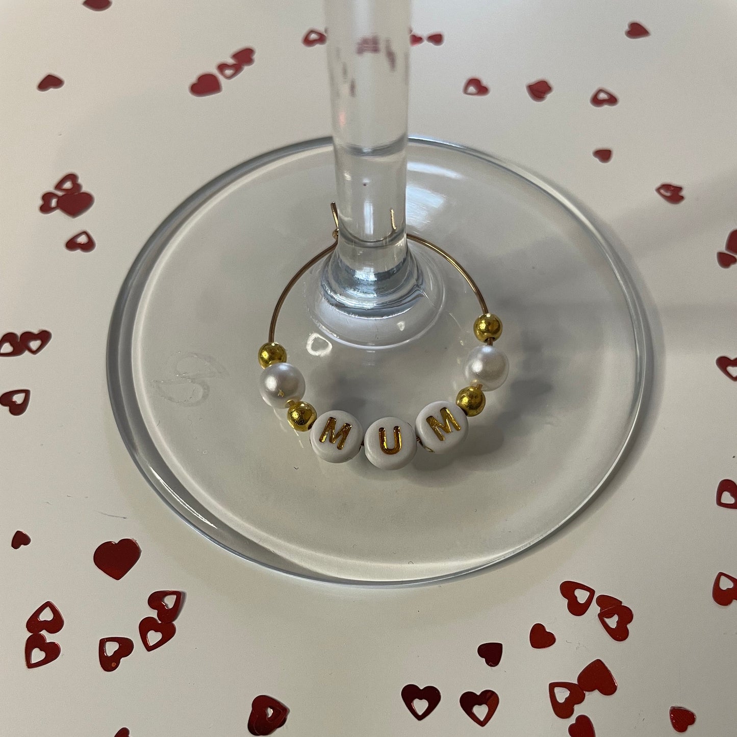 Personalised Wine Glass Charm Name for Glasses, Wine Glass Charms, Great for all Occasions