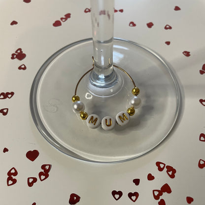 Personalised Wine Glass Charm Name for Glasses, Wine Glass Charms, Great for all Occasions