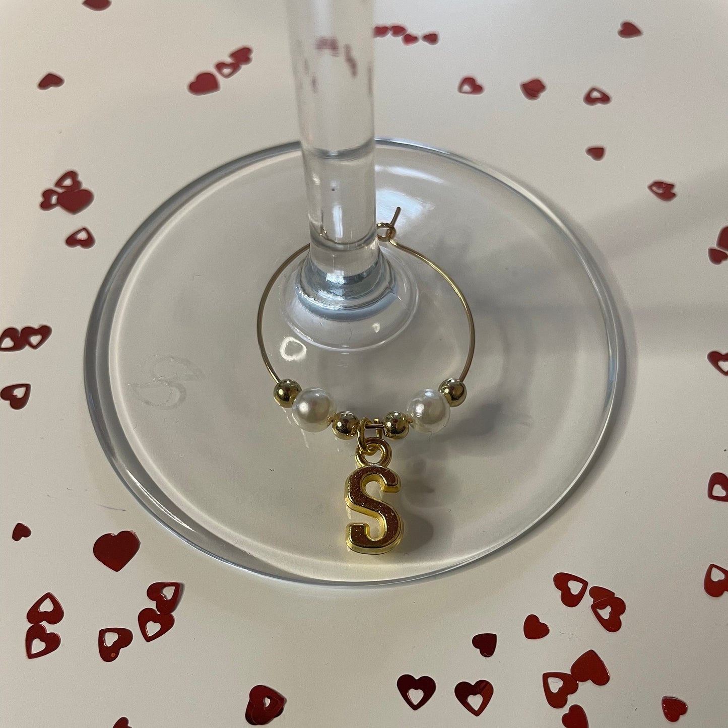 Initials Wine Glass Charms, Great for all Occasions