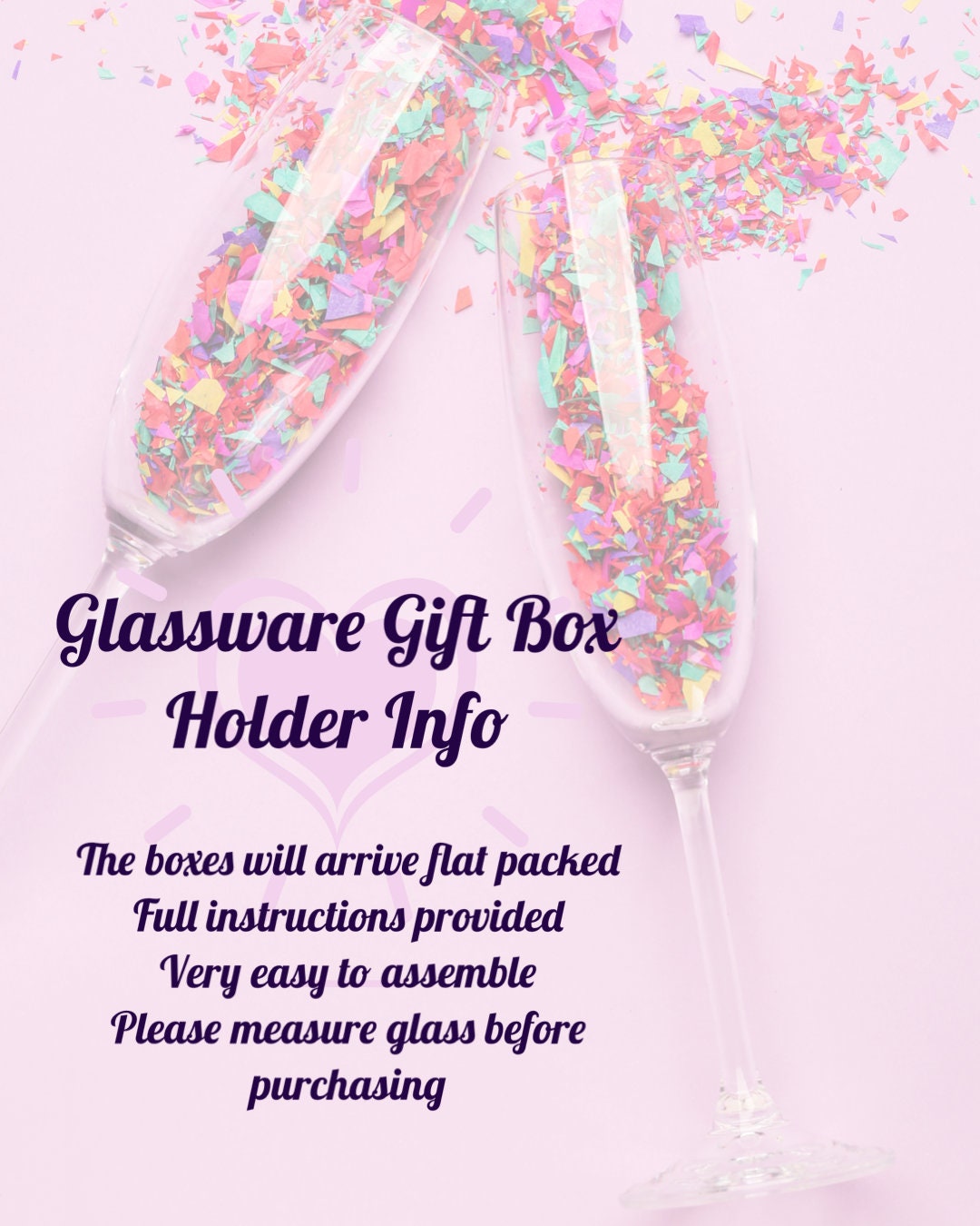Happy Birthday Gin Glass Gift Box Holder, Great for all Gin Glasses, Great Gift Box for your Personalised Gin Glasses