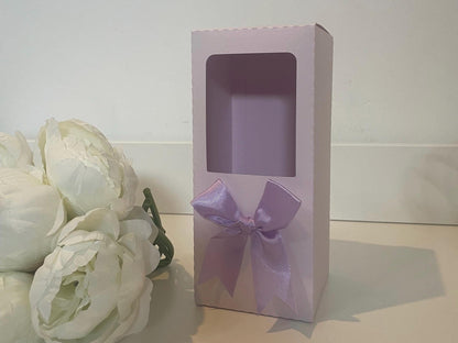Wine Glass Gift Box Holder with Ribbon