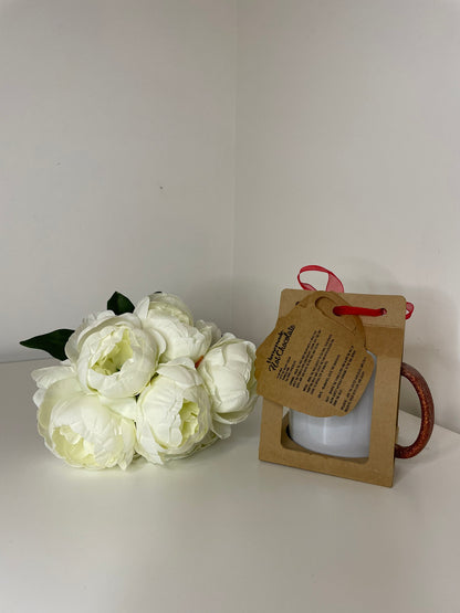 Mug Gift Holder, Great Gift Holder for all your Personalise Mugs, Comes with a Real Hot Chocolate Recipe Tag