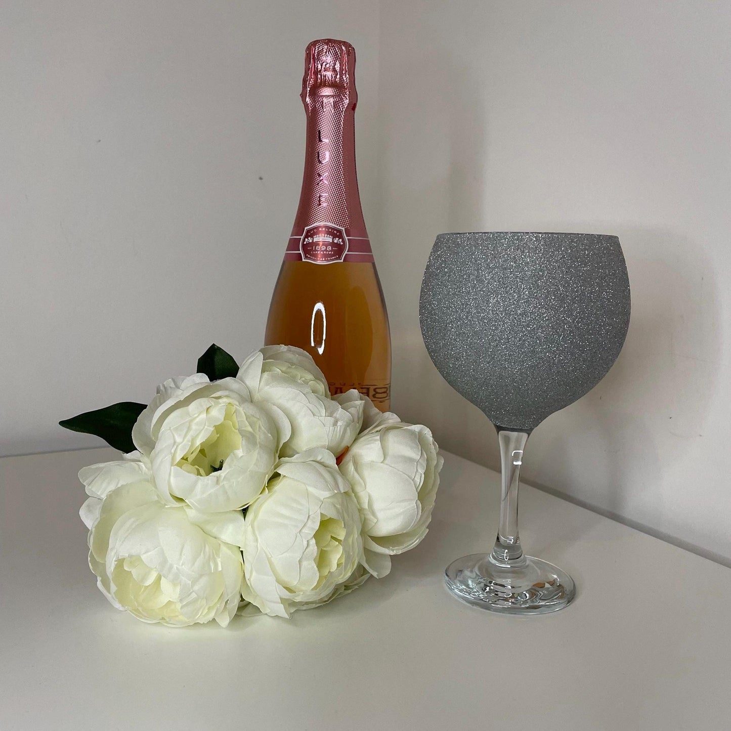 Glitter Gin Glass, Personalise Glitter Glasses for the Perfect Gift, Gifts for all Occasions, Birthdays, Wedding, Parties, Gifts