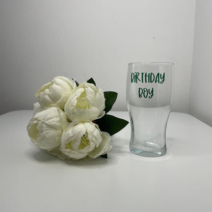 Personalise Birthday Boy Glass, Great for Birthdays